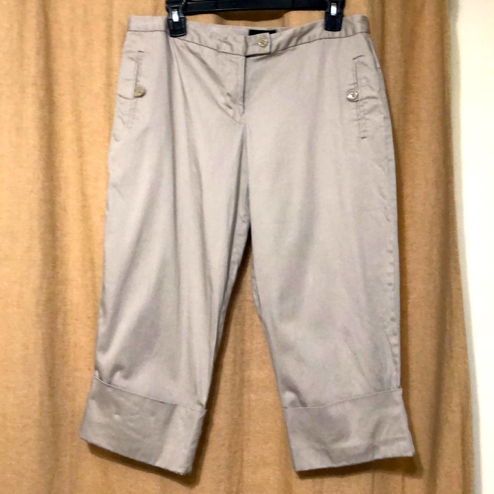 The Limited Capris w/Wide Cuff Taupe Size 10